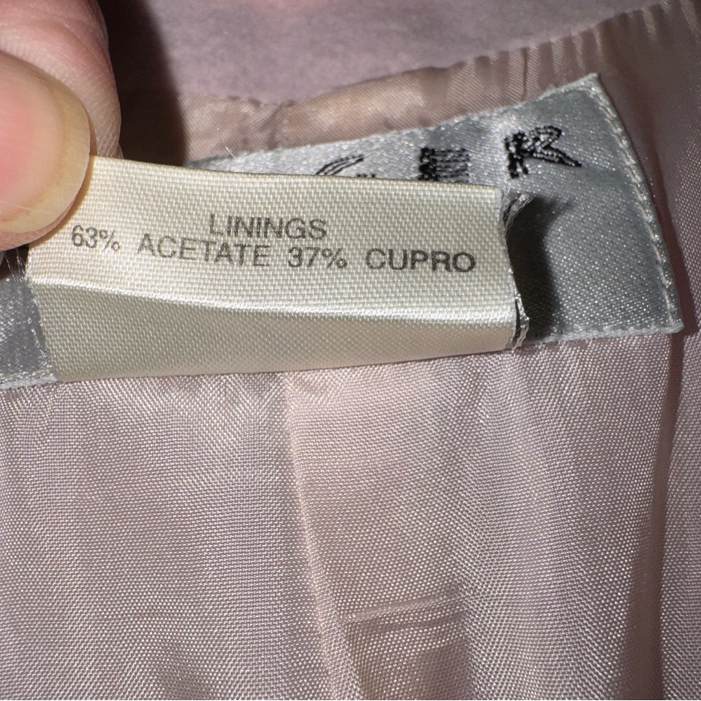 Jaegar Wool Silk Blend Pink 2 pc Skirt Suit Womens 10 Vintage British Luxury - Picture 9 of 16